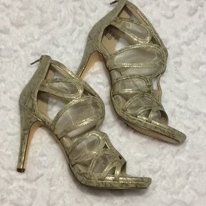 Metallic Cage Stilettos